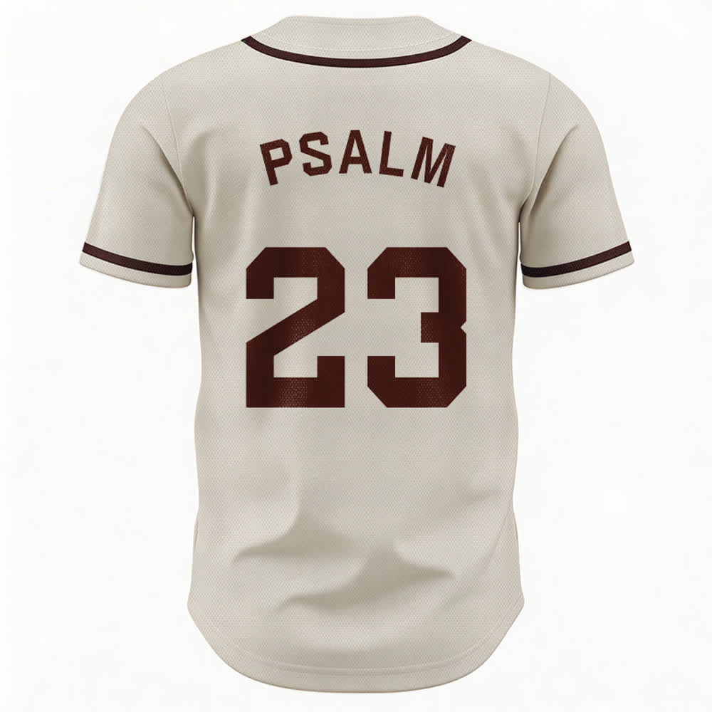 Christianartworkshop Retro Sport Style Psalm 23 Unisex Baseballtrikot - image 51
