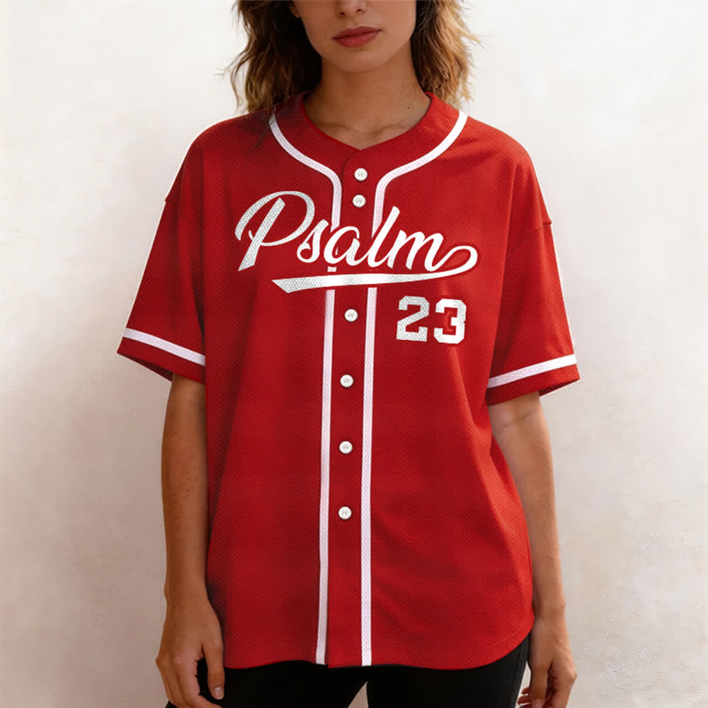 Christianartworkshop Retro Sport Style Psalm 23 Unisex Baseball Jersey - image 26