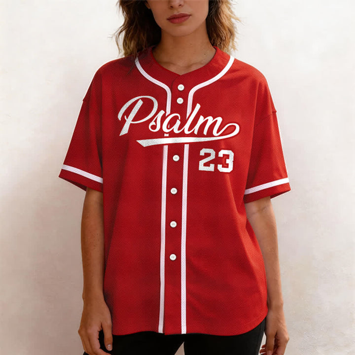 Christianartworkshop Retro Sport Style Psalm 23 Unisex Baseball Jersey - image 26
