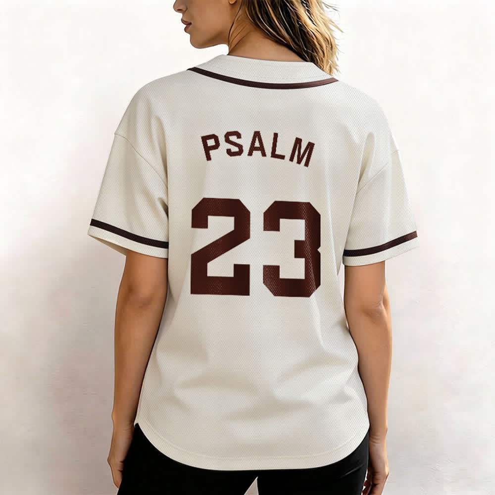 Christianartworkshop Retro Sport Style Psalm 23 Unisex Baseballtrikot - image 53