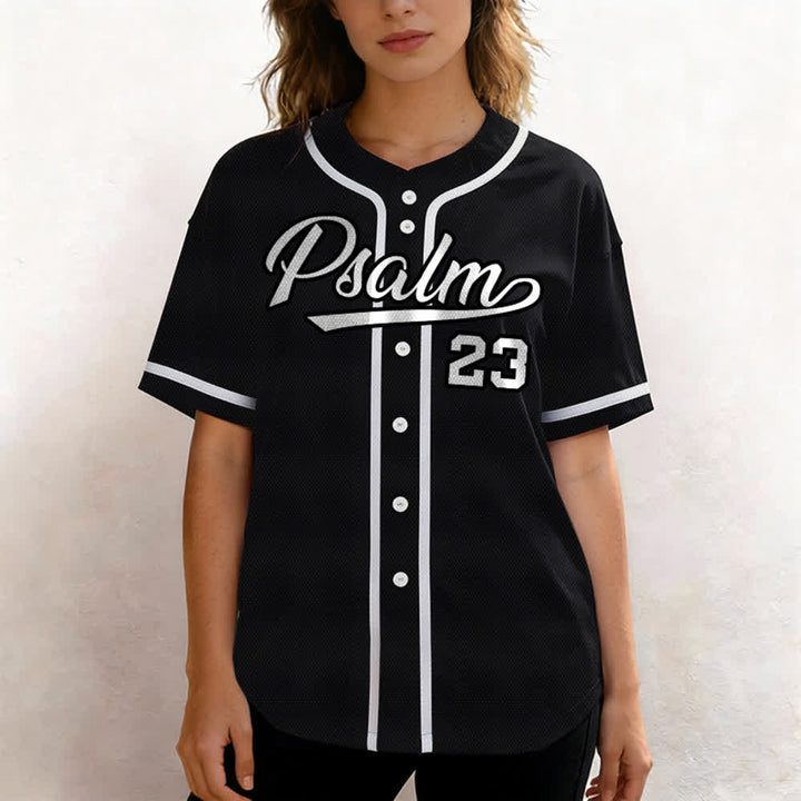 Christianartworkshop Retro Sport Style Psalm 23 Unisex Baseballtrikot - image 19