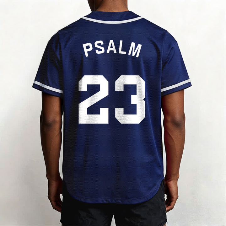 Christianartworkshop Retro Sport Style Psalm 23 Unisex Baseball Jersey - image 4