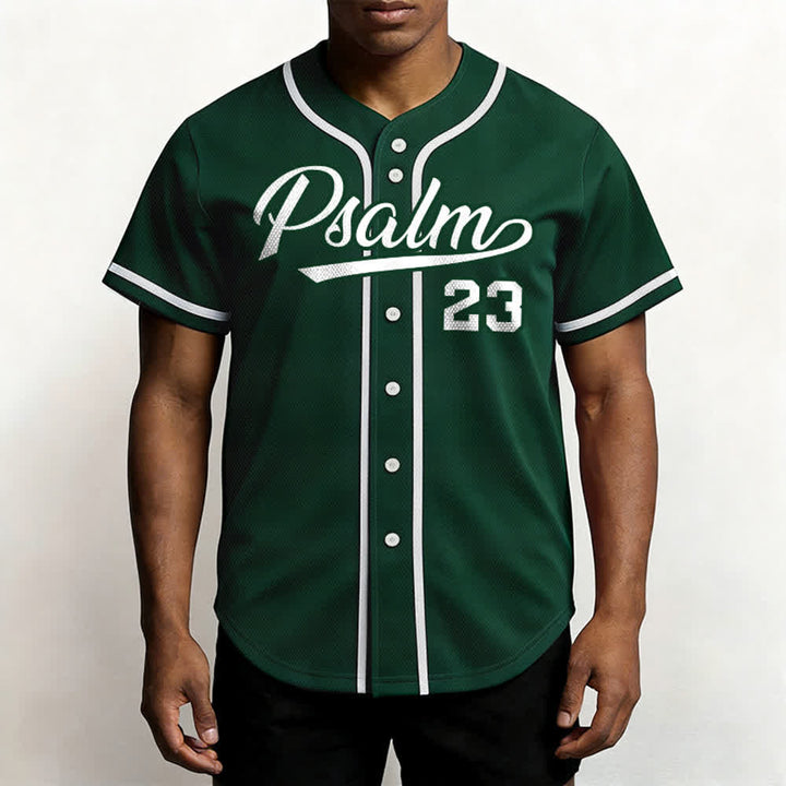 Christianartworkshop Retro Sport Style Psalm 23 Unisex Baseballtrikot - image 45