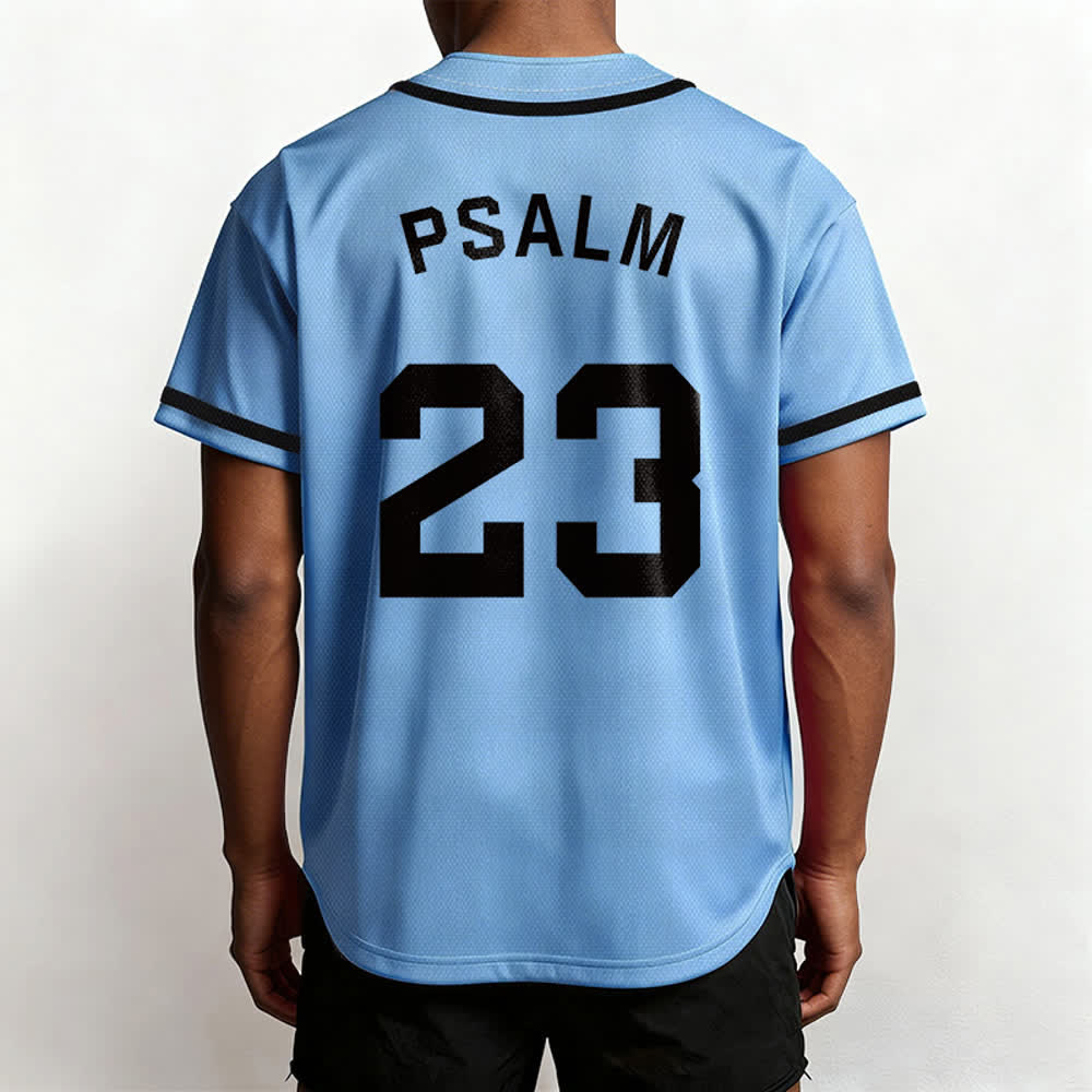 Christianartworkshop Retro Sport Style Psalm 23 Unisex Baseballtrikot - image 39