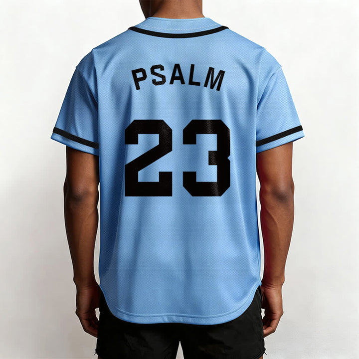 Christianartworkshop Retro Sport Style Psalm 23 Unisex Baseballtrikot - image 39