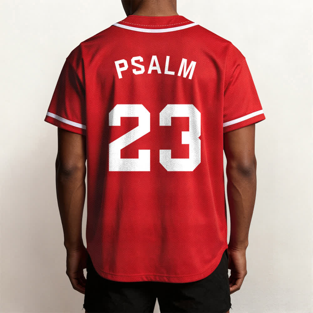 Christianartworkshop Retro Sport Style Psalm 23 Unisex Baseballtrikot - image 25