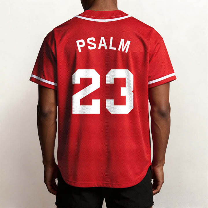 Christianartworkshop Retro Sport Style Psalm 23 Unisex Baseballtrikot - image 25