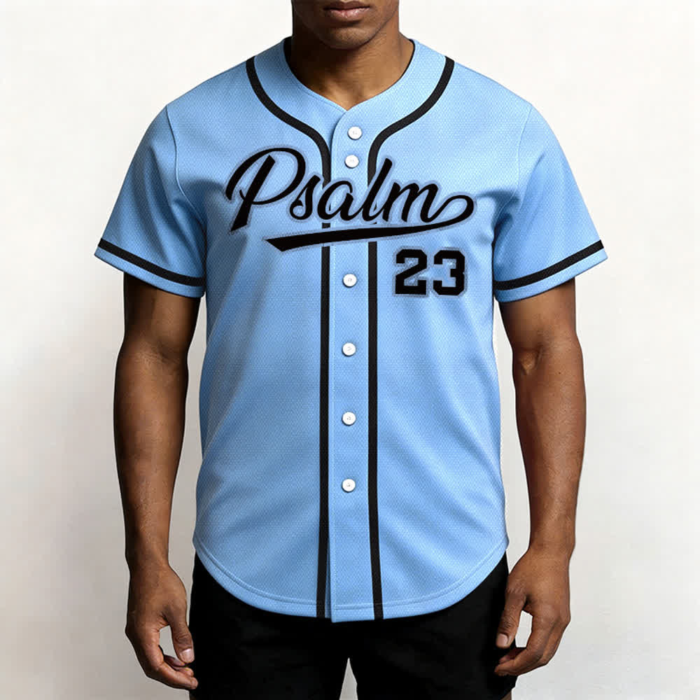 Christianartworkshop Retro Sport Style Psalm 23 Unisex Baseballtrikot - image 38
