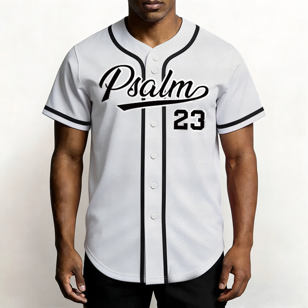 Christianartworkshop Retro Sport Style Psalm 23 Unisex Baseballtrikot - image 10