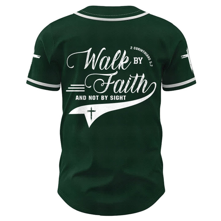 Christianartworkshop 2 Korinther 5:7 „Wandelt im Glauben und nicht im Schauen“ Baseballtrikot mit Kreuzmotiv - image 51