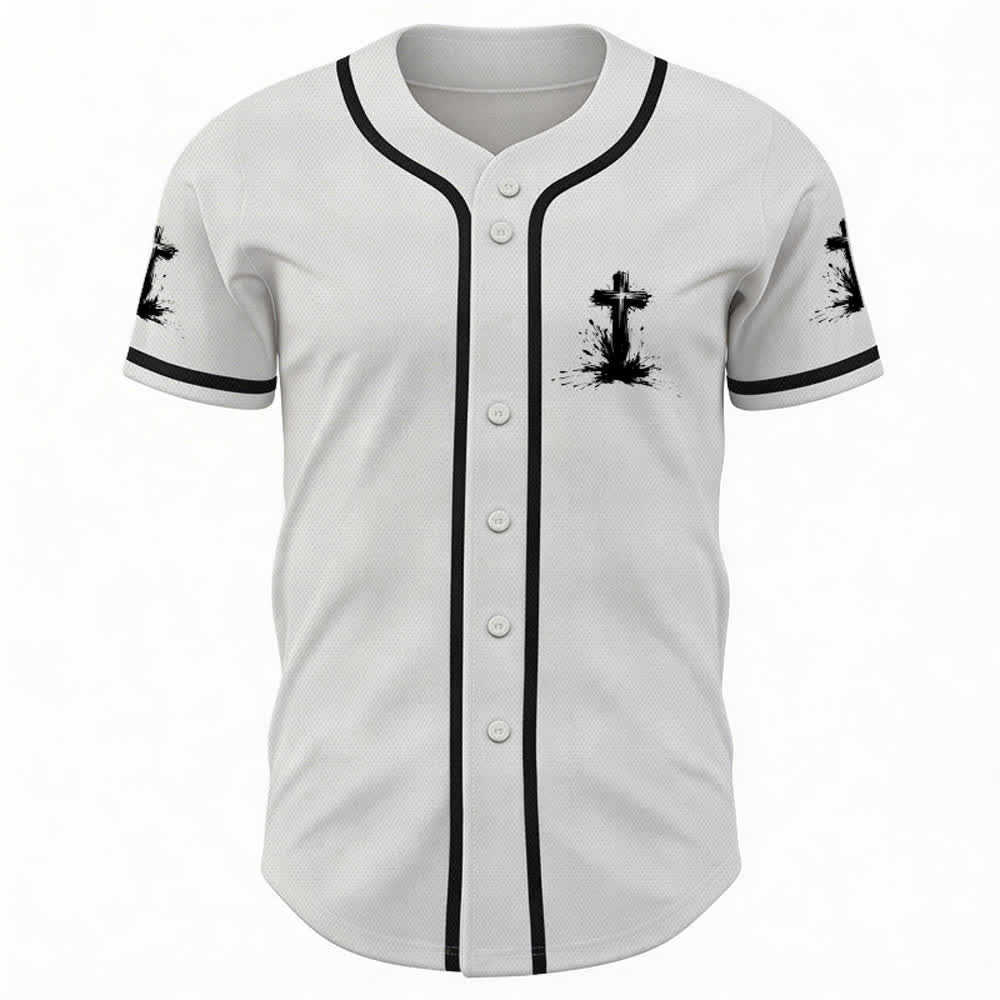 Christianartworkshop Nicht alle Superhelden tragen Umhänge Ein Kreuz Unisex Baseballtrikot - image 2
