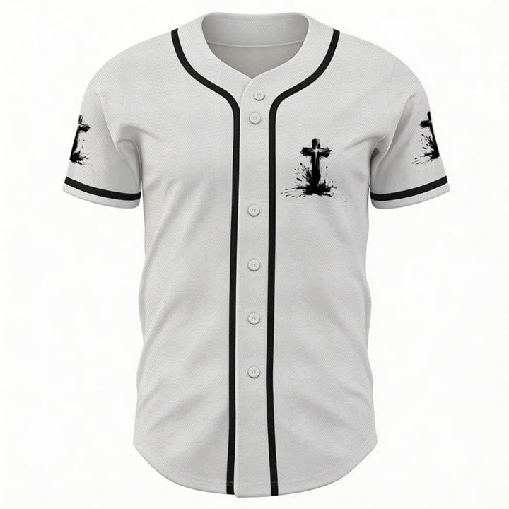 Christianartworkshop Nicht alle Superhelden tragen Umhänge Ein Kreuz Unisex Baseballtrikot - image 2