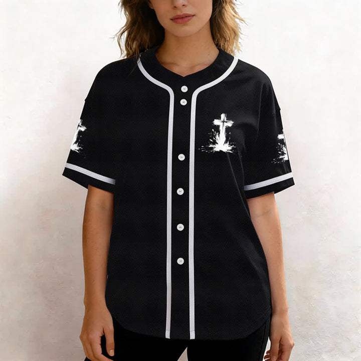 Christianartworkshop Nicht alle Superhelden tragen Umhänge Ein Kreuz Unisex Baseballtrikot - image 13