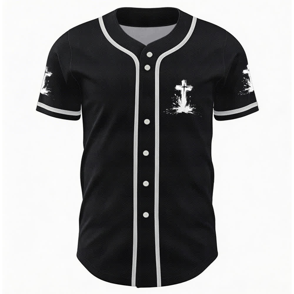 Christianartworkshop Nicht alle Superhelden tragen Umhänge Ein Kreuz Unisex Baseballtrikot - image 9