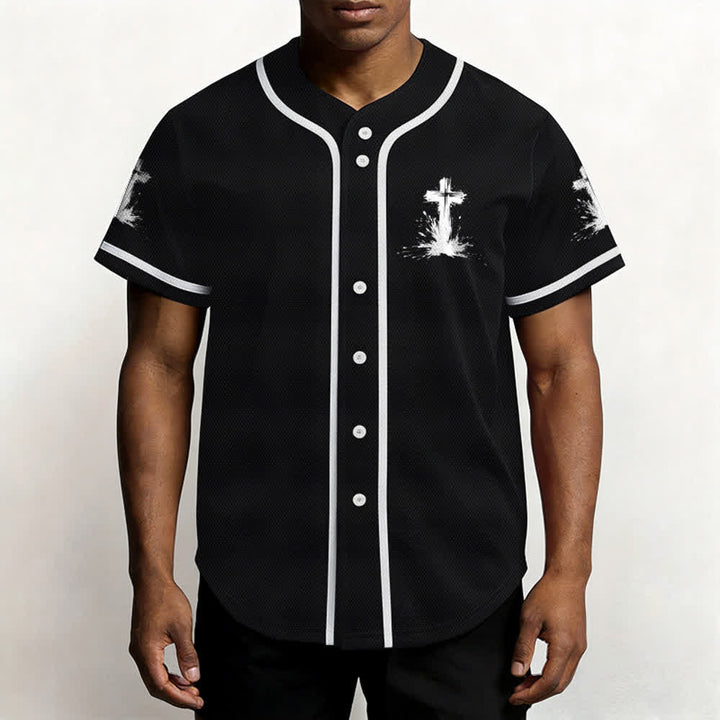 Christianartworkshop Nicht alle Superhelden tragen Umhänge Ein Kreuz Unisex Baseballtrikot - image 11