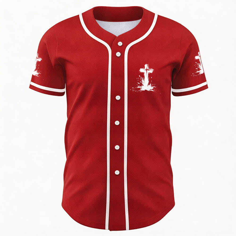 Christianartworkshop Nicht alle Superhelden tragen Umhänge Ein Kreuz Unisex Baseballtrikot - image 16