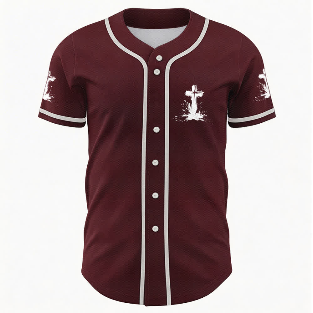 Christianartworkshop Nicht alle Superhelden tragen Umhänge Ein Kreuz Unisex Baseballtrikot - image 23