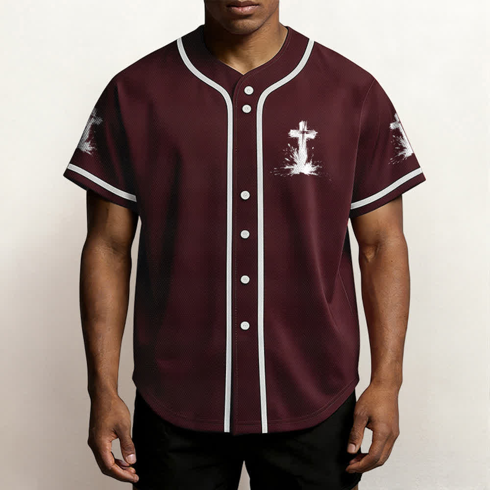 Christianartworkshop Nicht alle Superhelden tragen Umhänge Ein Kreuz Unisex Baseballtrikot - image 27