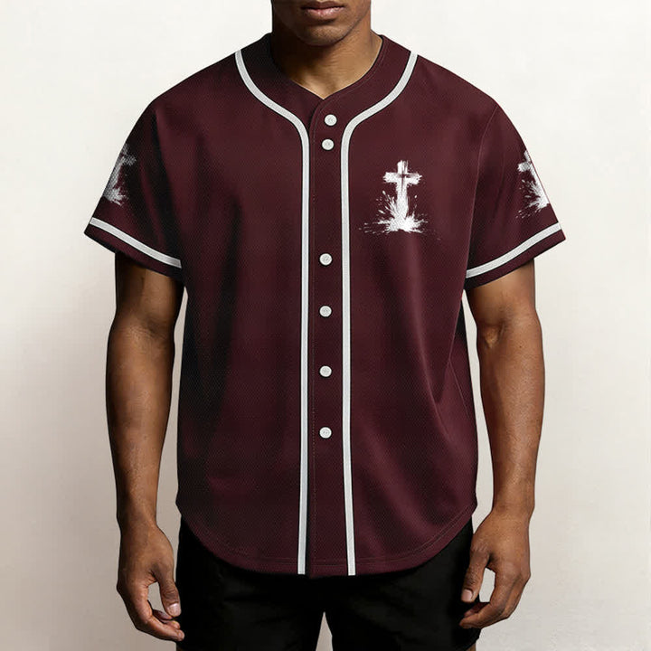 Christianartworkshop Nicht alle Superhelden tragen Umhänge Ein Kreuz Unisex Baseballtrikot - image 27