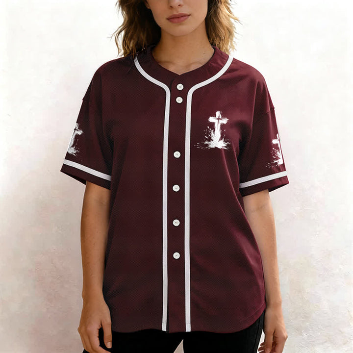 Christianartworkshop Nicht alle Superhelden tragen Umhänge Ein Kreuz Unisex Baseballtrikot - image 25