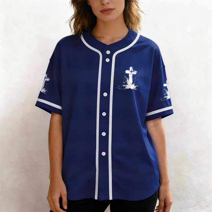 Christianartworkshop Nicht alle Superhelden tragen Umhänge Ein Kreuz Unisex Baseballtrikot - image 39