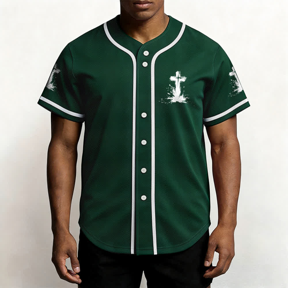 Christianartworkshop Nicht alle Superhelden tragen Umhänge Ein Kreuz Unisex Baseballtrikot - image 48