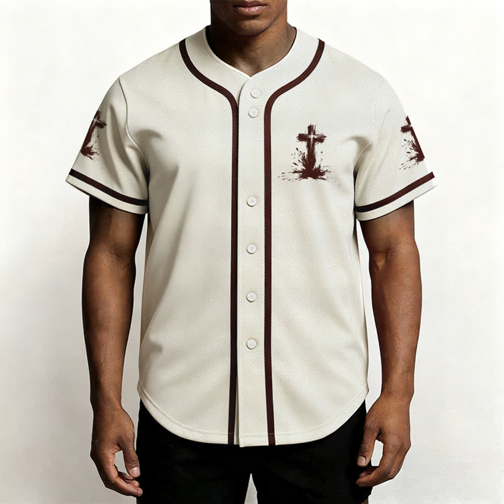 Christianartworkshop Nicht alle Superhelden tragen Umhänge Ein Kreuz Unisex Baseballtrikot - image 55