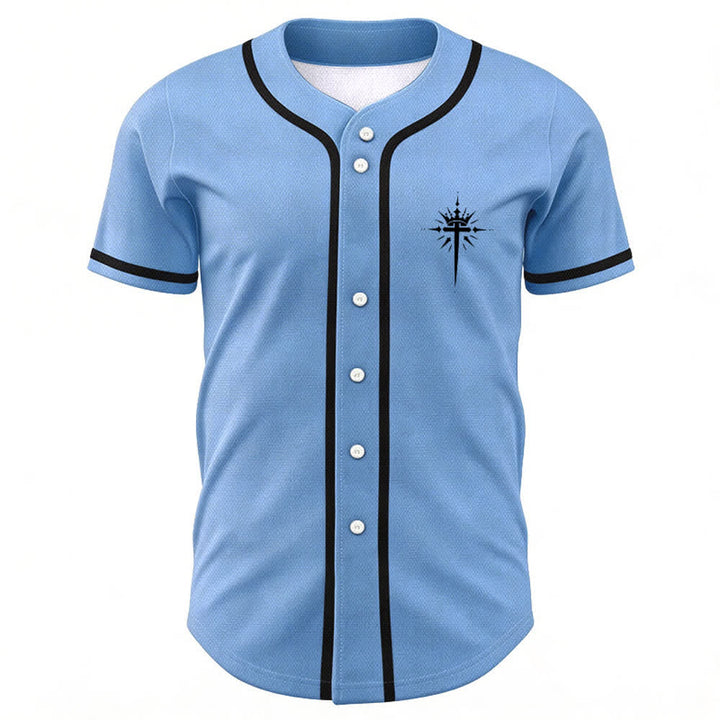 Christianartworkshop Jesus ist König Engelsflügel Kreuz Glaubensbekenntnis Individuelles Baseballtrikot - image 44