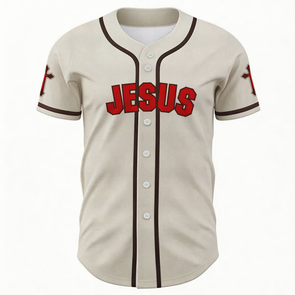 Christianartworkshop Das Kreuz ist der Beweis für Gottes Liebe Unisex-Baseballtrikot - image 1