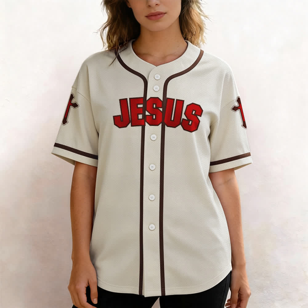 Christianartworkshop Das Kreuz ist der Beweis für Gottes Liebe Unisex-Baseballtrikot - image 3
