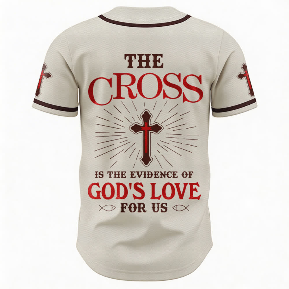 Christianartworkshop Das Kreuz ist der Beweis für Gottes Liebe Unisex-Baseballtrikot - image 2