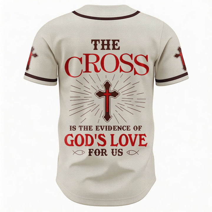 Christianartworkshop Das Kreuz ist der Beweis für Gottes Liebe Unisex-Baseballtrikot - image 2