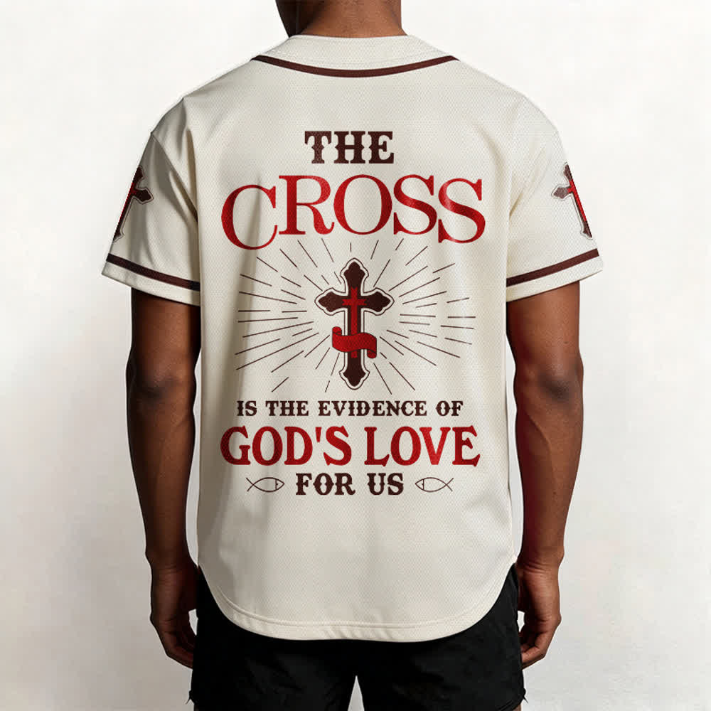 Christianartworkshop Das Kreuz ist der Beweis für Gottes Liebe Unisex-Baseballtrikot - image 6