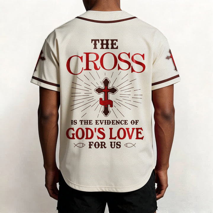 Christianartworkshop Das Kreuz ist der Beweis für Gottes Liebe Unisex-Baseballtrikot - image 6