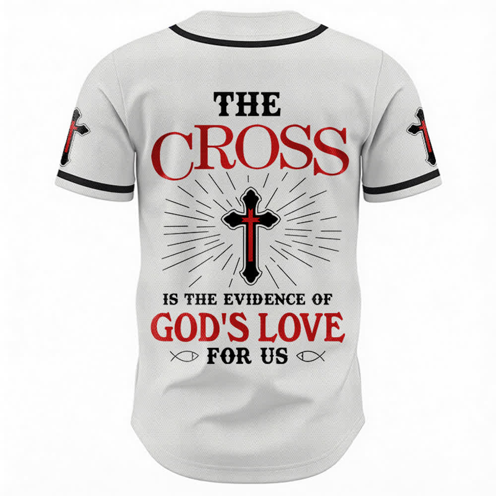 Christianartworkshop Das Kreuz ist der Beweis für Gottes Liebe Unisex-Baseballtrikot - image 9