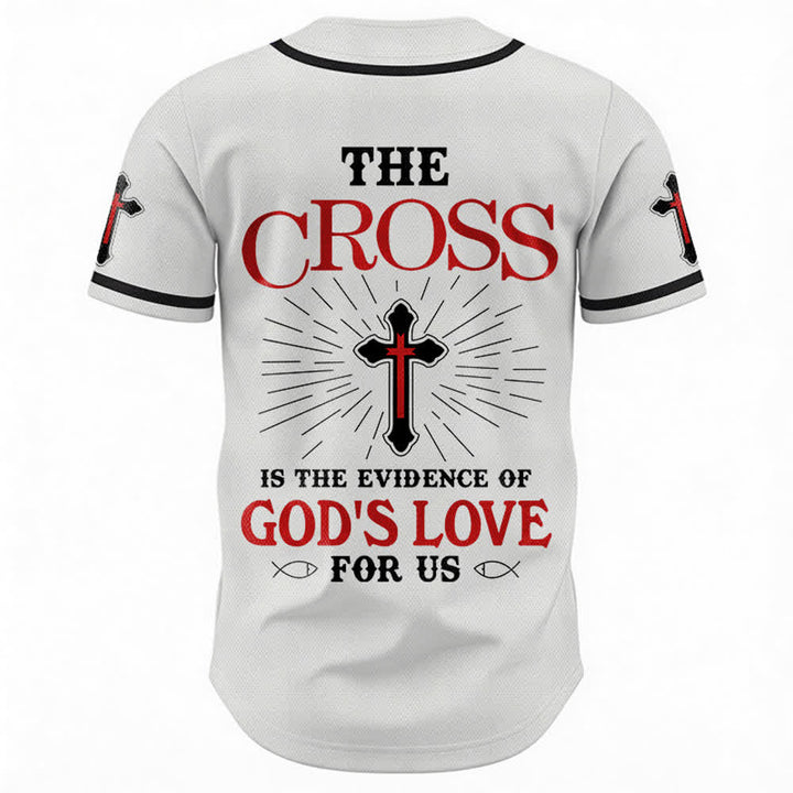 Christianartworkshop Das Kreuz ist der Beweis für Gottes Liebe Unisex-Baseballtrikot - image 9
