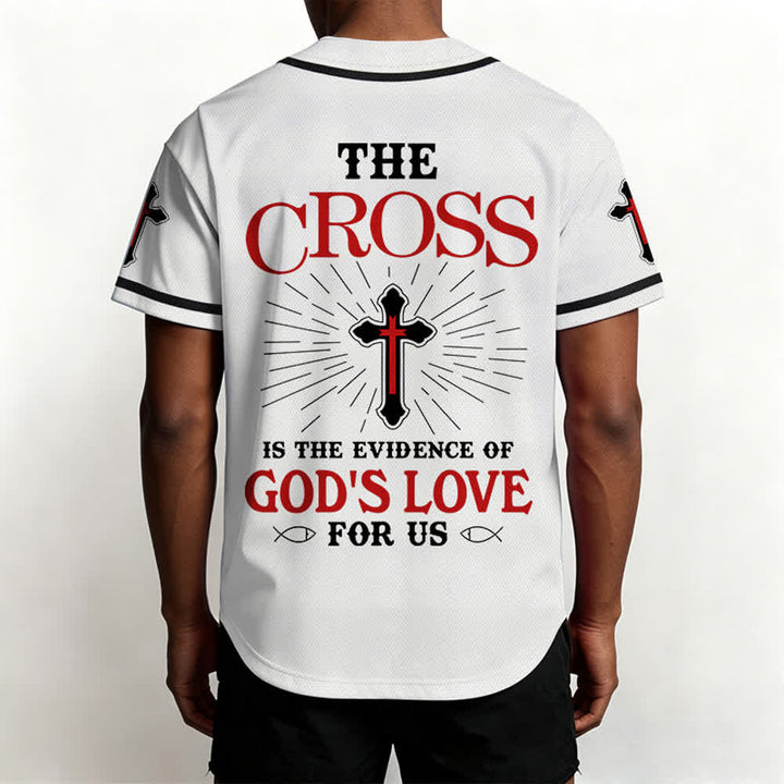 Christianartworkshop Das Kreuz ist der Beweis für Gottes Liebe Unisex-Baseballtrikot - image 13