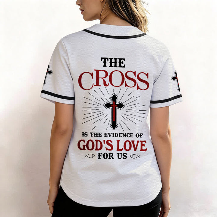 Christianartworkshop Das Kreuz ist der Beweis für Gottes Liebe Unisex-Baseballtrikot - image 11
