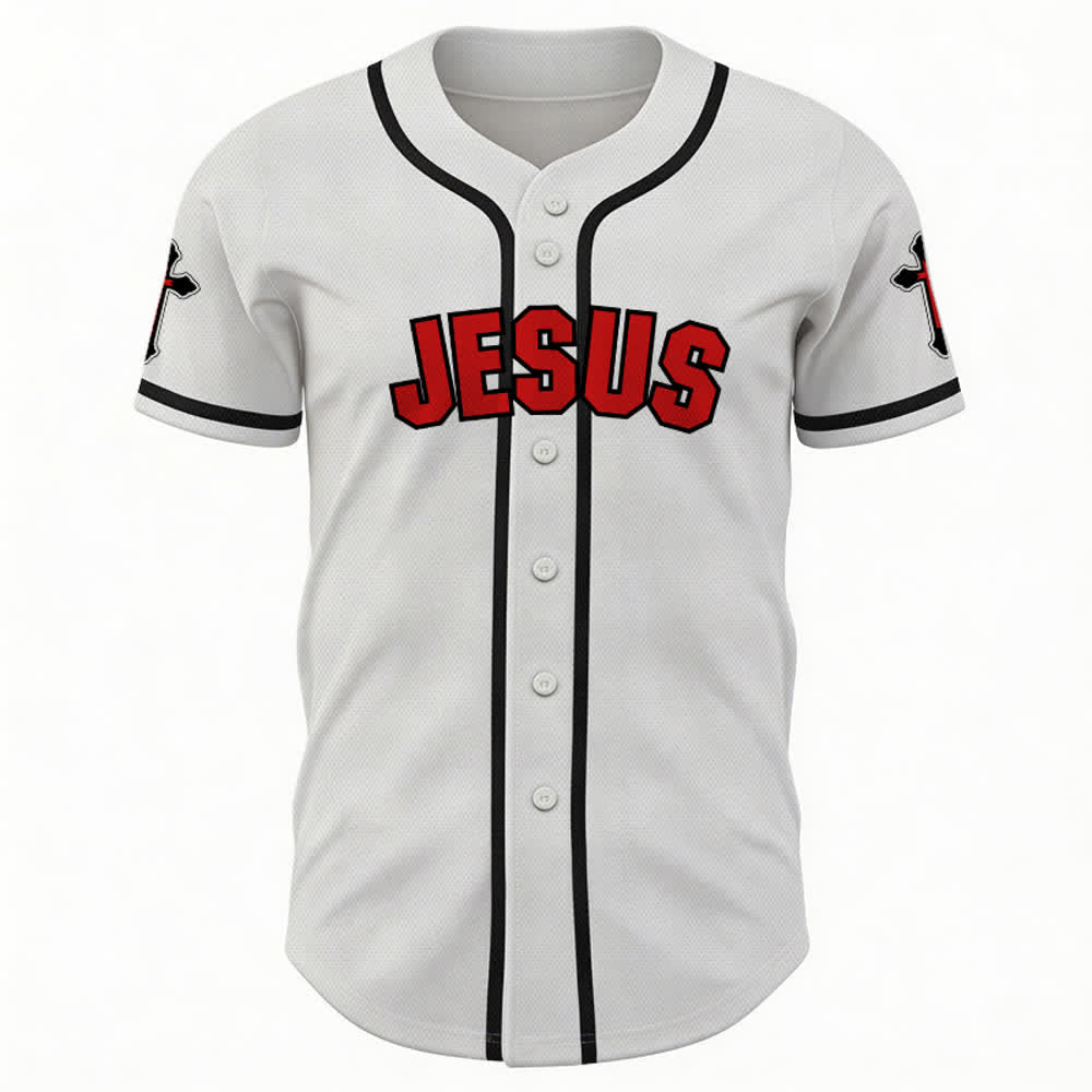Christianartworkshop Das Kreuz ist der Beweis für Gottes Liebe Unisex-Baseballtrikot - image 8