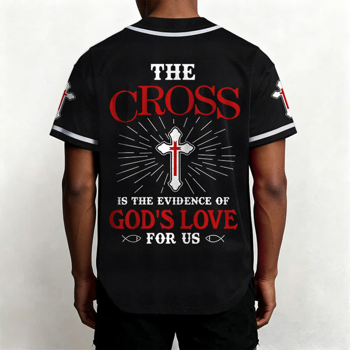 Christianartworkshop Das Kreuz ist der Beweis für Gottes Liebe Unisex-Baseballtrikot - image 20