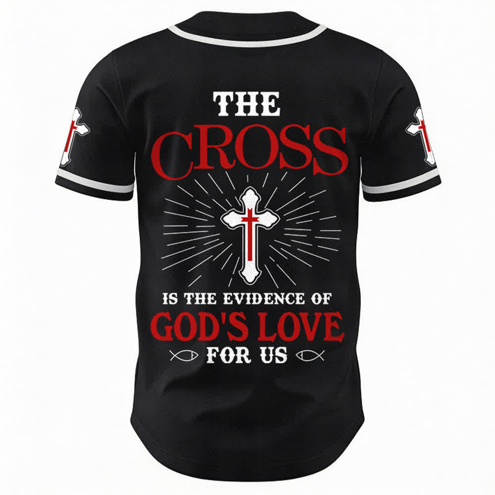 Christianartworkshop Das Kreuz ist der Beweis für Gottes Liebe Unisex-Baseballtrikot - image 16