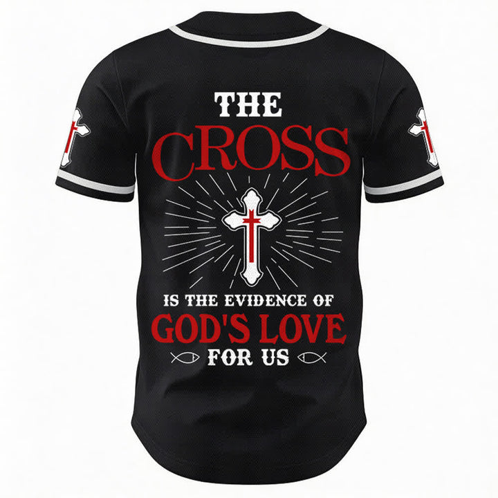 Christianartworkshop Das Kreuz ist der Beweis für Gottes Liebe Unisex-Baseballtrikot - image 16
