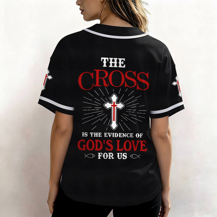 Christianartworkshop Das Kreuz ist der Beweis für Gottes Liebe Unisex-Baseballtrikot - image 18
