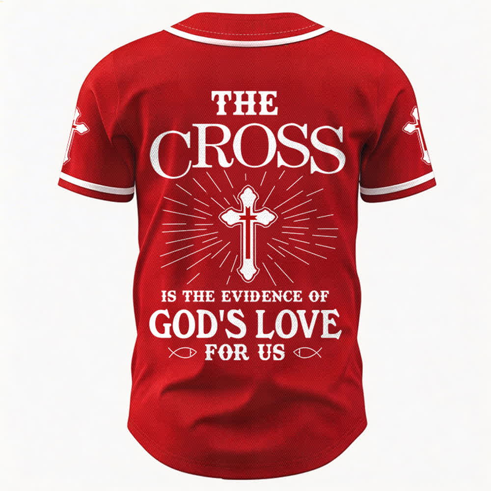 Christianartworkshop Das Kreuz ist der Beweis für Gottes Liebe Unisex-Baseballtrikot - image 23