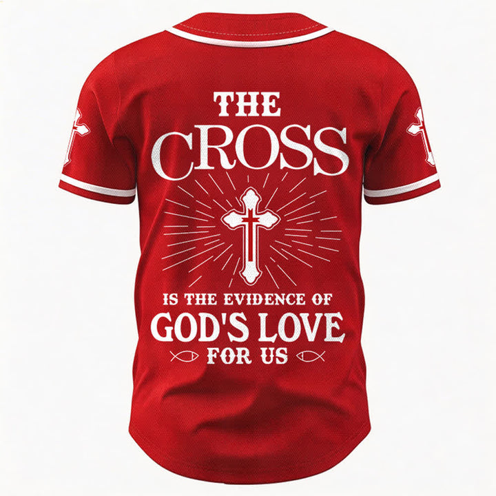 Christianartworkshop Das Kreuz ist der Beweis für Gottes Liebe Unisex-Baseballtrikot - image 23