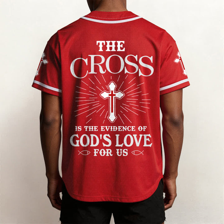 Christianartworkshop Das Kreuz ist der Beweis für Gottes Liebe Unisex-Baseballtrikot - image 27