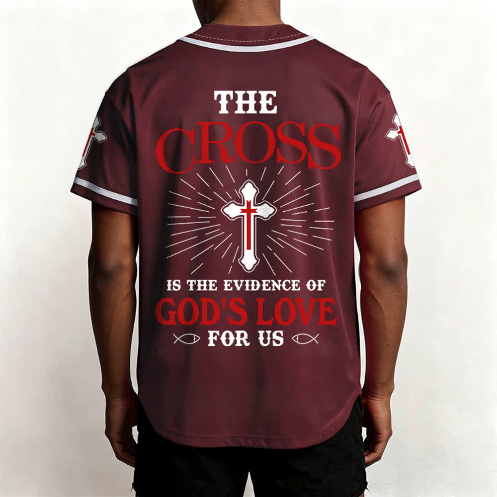 Christianartworkshop Das Kreuz ist der Beweis für Gottes Liebe Unisex-Baseballtrikot - image 34