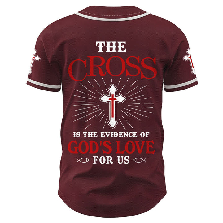 Christianartworkshop Das Kreuz ist der Beweis für Gottes Liebe Unisex-Baseballtrikot - image 30