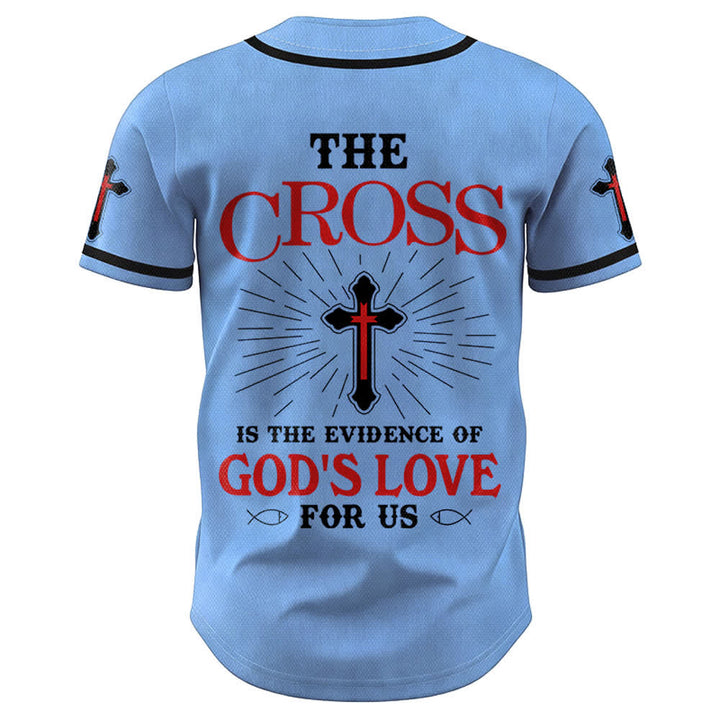 Christianartworkshop Das Kreuz ist der Beweis für Gottes Liebe Unisex-Baseballtrikot - image 37