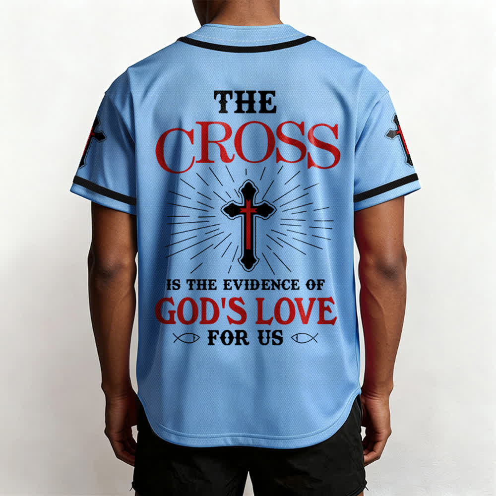 Christianartworkshop Das Kreuz ist der Beweis für Gottes Liebe Unisex-Baseballtrikot - image 41